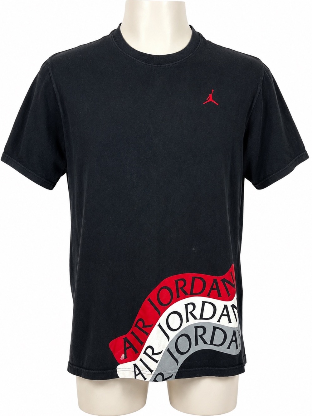 Nike Jordan Graphic T Shirt XL Black Red Jumpman Logo Air Jordan Streetwear